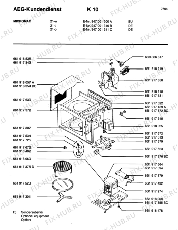 Схема №1 MC DUO 2201 E - M с изображением Магнетрон для микроволновой печи Aeg 8996619180251